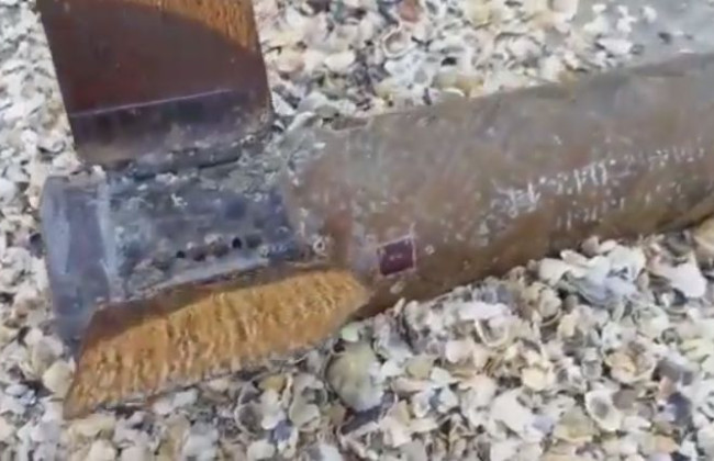 У Румунії на березі моря виявили фрагмент російської ракети, відео