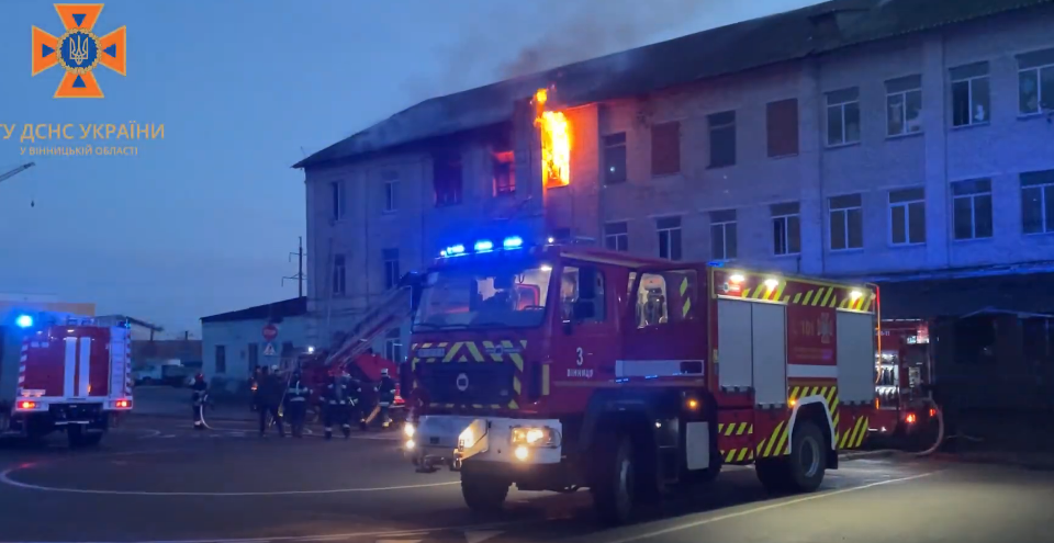 В Виннице произошел пожар в автошколе