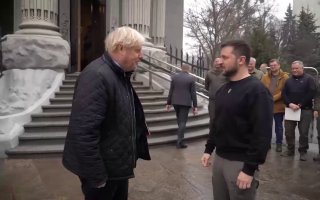 Зеленський зустрівся з Борисом Джонсоном у Києві: відео