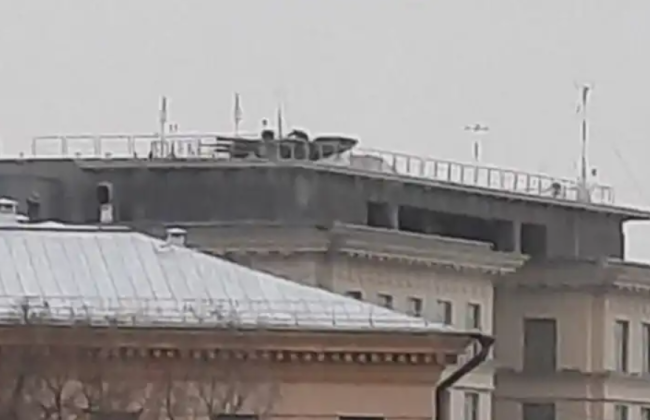 На будівлі МВС у Москві з'явився комплекс ППО «Панцир-С1», фото