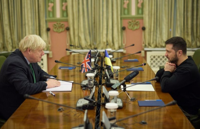 Стало відомо, що Володимир Зеленський обговорив із Борисом Джонсоном