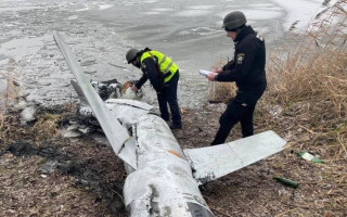 Впала в озеро: поліцейські показали уламки збитої ракети Х-55
