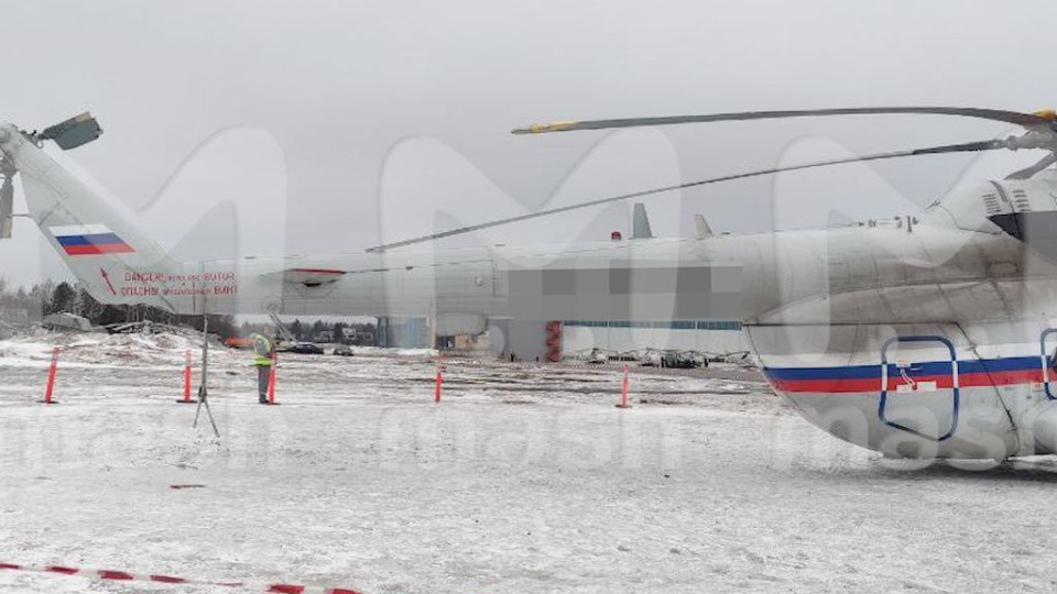 У російському аеропорту розбився вертоліт Мі-8, яким користуються перші особи, — ЗМІ