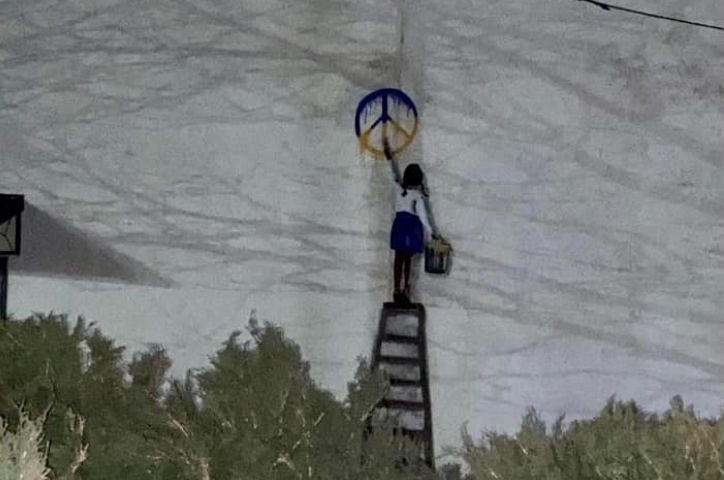 В Киевской области появились граффити известного итальянского художника TVboy, фото