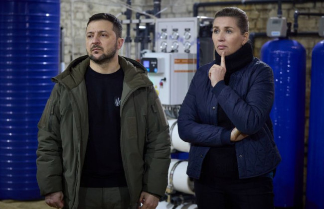 Зеленский вместе с премьер-министром Дании побывал в Николаеве, фото