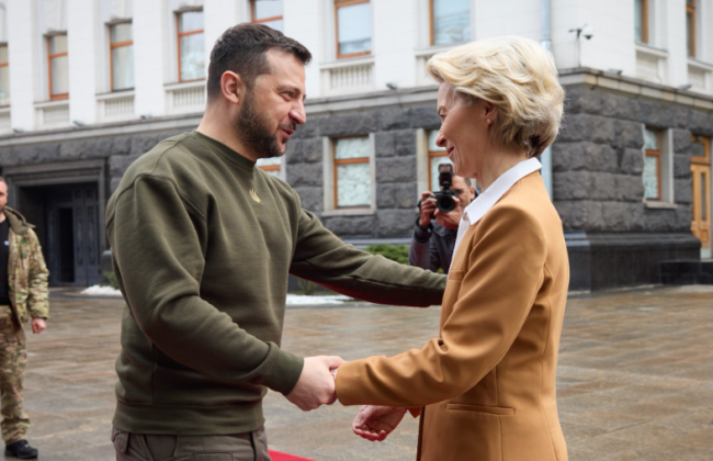 Зеленский встретился с президентом Еврокомиссии Урсулой фон дер Ляен, фото