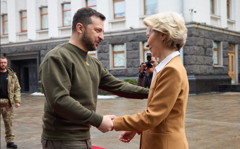 Зеленський зустрівся із президенткою Єврокомісії Урсулою фон дер Ляєн, фото