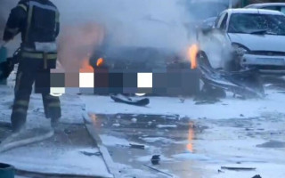 В окупованому Енергодарі вибухнув автомобіль колаборанта