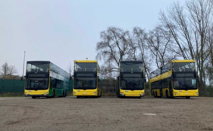 Когда в Киеве запустят двухэтажные автобусы, подаренные Берлином