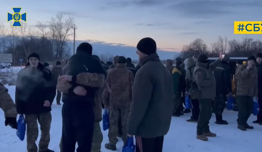 СБУ опублікувала ексклюзивне відео обміну полоненими