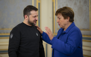Зеленський зустрівся з директором-розпорядником МВФ: про що говорили