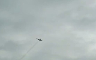 В рф опубликовали видео полета беспилотника в сторону Санкт-Петербурга