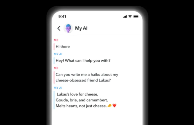 Snapchat выпускает собственный чат-бот с искусственным интеллектом на основе ChatGPT