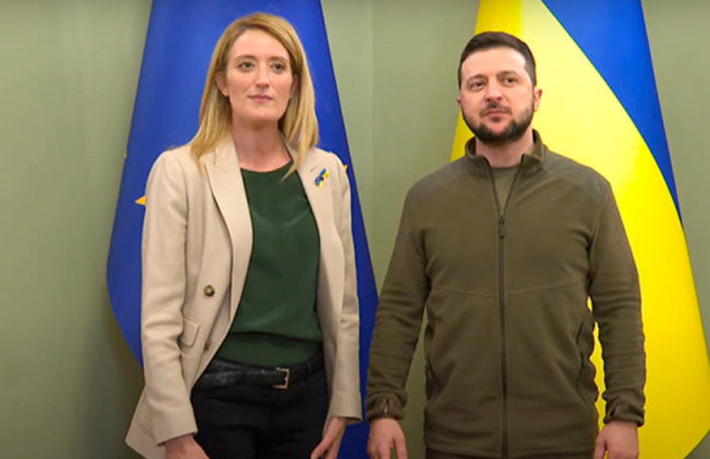 Президент Европарламента призвала к началу переговоров о вступлении Украины в ЕС в этом году