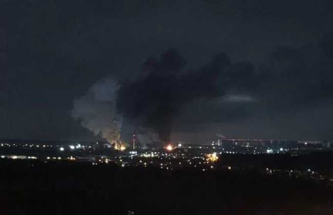 Під Москвою після потужного вибуху спалахнув коксогазовий завод, відео