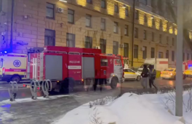 У Москві горить главк МВС на Петрівці, 38