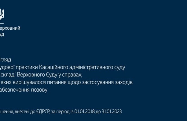 Дела, в которых решался вопрос применения мер обеспечения иска: обзор практики КАС ВС