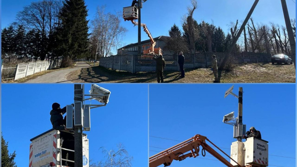 В селах Ирпенской городской территориальной общины устанавливают новые системы оповещения – на солнечных батареях