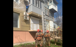 Під Одесою дитина «застрягла» на кондиціонері: довелося викликати рятувальників, фото