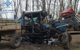 В Чернігівській області трактор підірвався на міні, фото