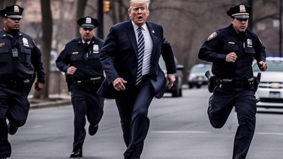 Штучний інтелект створив зображення ймовірного затримання експрезидента США Трампа правоохоронцями, фото