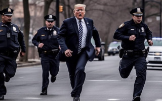 Штучний інтелект створив зображення ймовірного затримання експрезидента США Трампа правоохоронцями, фото