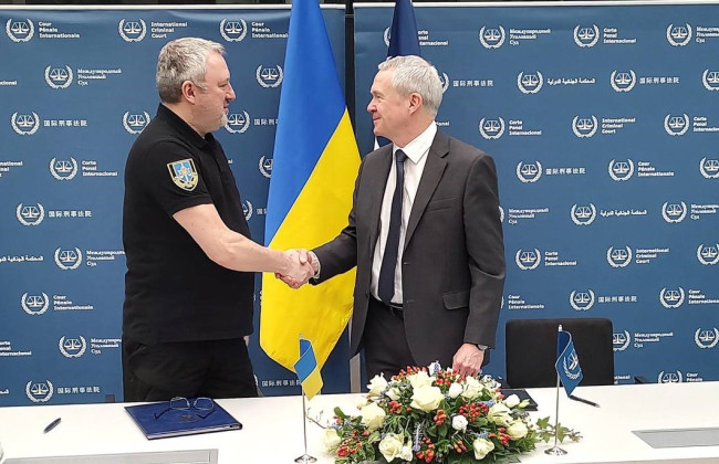 Генпрокурор Андрій Костін у Гаазі підписав Угоду про відкриття Представництва МКС в Україні
