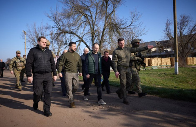 Володимир Зеленський приїхав на Херсонщину, відео