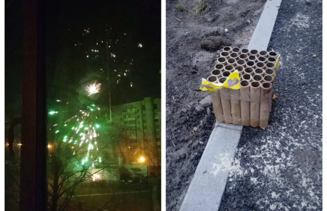 Феєрверк у дворі багатоповерхівки на Борщагівці в Києві: правоохоронці затримали чоловіка