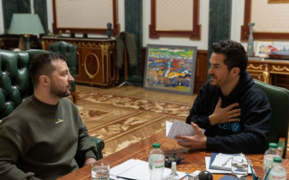 Володимир Зеленський провів зустріч із британським актором Орландо Блумом, фото