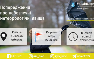 Порывы ветра, возможен мокрый снег и гололедица - какую погоду прогнозируют синоптики в Киеве 29 марта