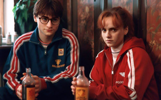 Нейромережа перенесла героїв «Гаррі Поттера» у «лихі 90-ті», фото