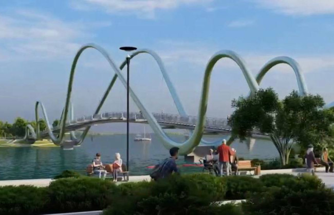 Кличко рассказал о строительстве пешеходного моста с Оболонской набережной на остров Оболонский