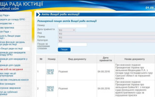 ВП Верховного Суду розглянула справу про «зникнення» з сайту ВРП актів Вищої ради юстиції щодо суддів