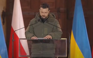Зеленський у Польщі звертається до України та світу, трансляція