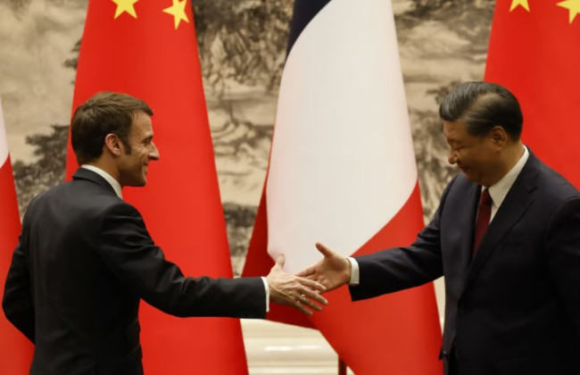 Макрону не удалось изменить позицию Китая по войне рф в Украине, – СМИ