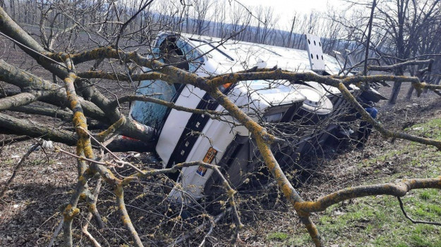 В Молдове автобус Кишинев-Киев попал в ДТП: пострадали 5 украинцев