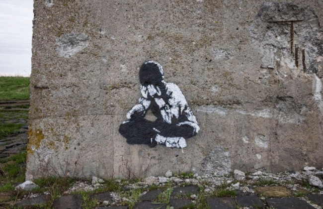 У звільненому Ізюмі знайшли графіті, схоже на роботу Бенксі: фото