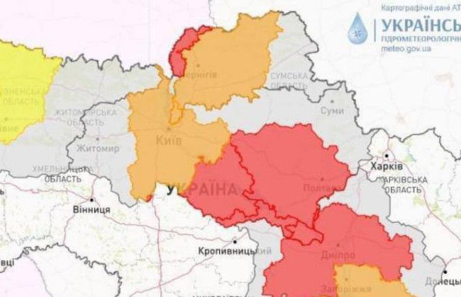 Наводнение на Киевщине: объявили оранжевый уровень опасности