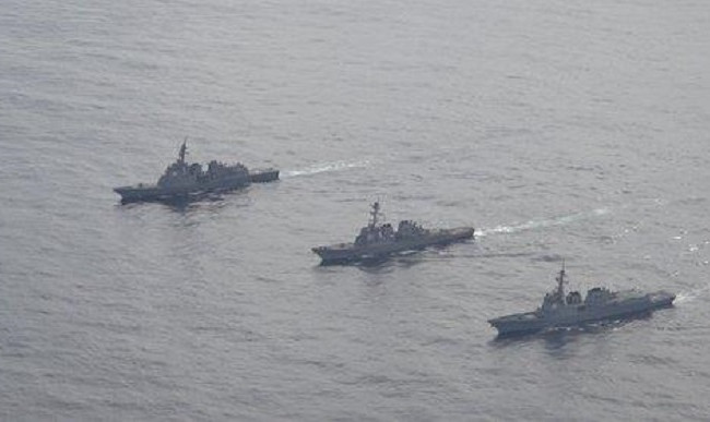 США, Япония и Южная Корея развернули военные учения в Восточном море