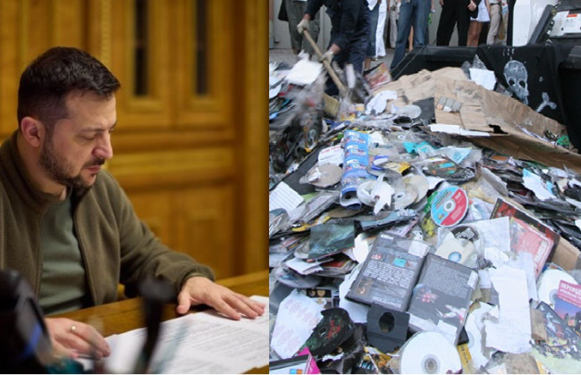 Зеленский подписал закон об уничтожении пиратской продукции за счет пиратов