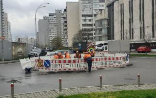 В Киеве обустраивают новые кольцевые развязки, фото