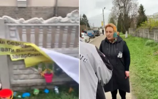 На Житомирщині парафіянка УПЦ МП зіпсувала банер, присвячений вбитим росіянами дітям: відео