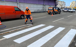 «Киевавтодор» отчитался о возобновлении дорожной разметки на ряде улиц столицы