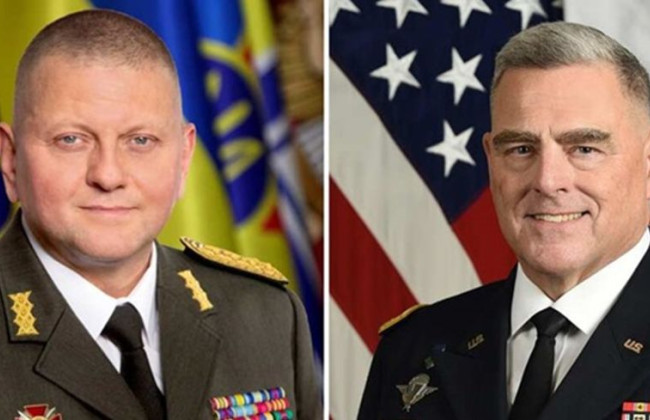 Залужный провел телефонный разговор с генералом Милли: что обсудили