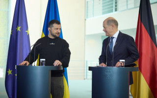 Зеленський та Шольц підтвердили своє однозначне засудження тривалої загарбницької війни рф проти України: заява