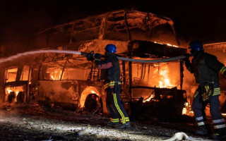 Ночная атака оккупантов на Киев 16 мая: фото и видео последствий падения ракет