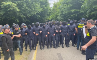 В Грузии произошли стычки из-за приезда дочери Лаврова, видео