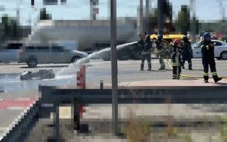 За секунду до трагедії: з'явилося нове відео падіння уламків ракети біля маршрутки