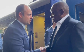 В Украину прибыл президент ЮАР Сирил Рамафоса, видео
